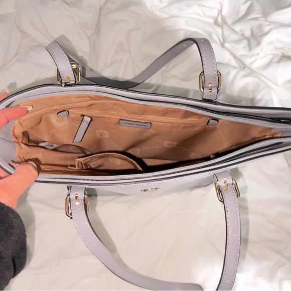 Anne Klein Light Blue Alligator Skin Tote Bag - Picture 2 of 2